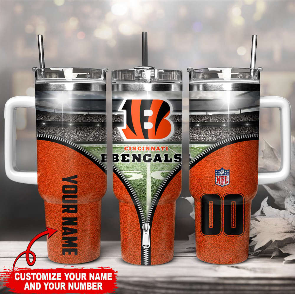 Cincinnati Bengals NFL 40oz Stanley Tumbler Gift for Fans