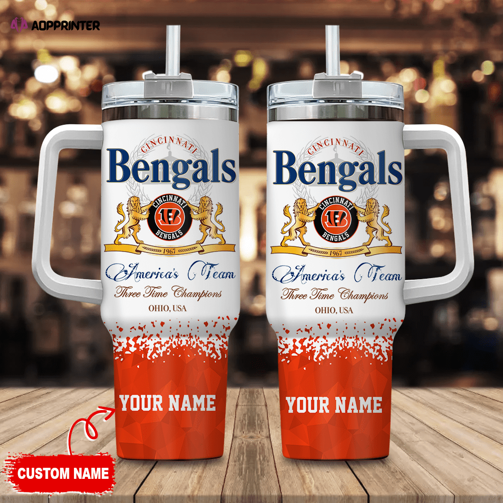 Cincinnati Bengals Personalized NFL Champions Modelo 40oz Stanley Tumbler Gift for Fans