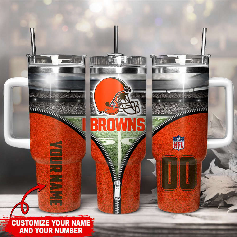 Cleveland Browns NFL 40oz Stanley Tumbler Gift for Fans