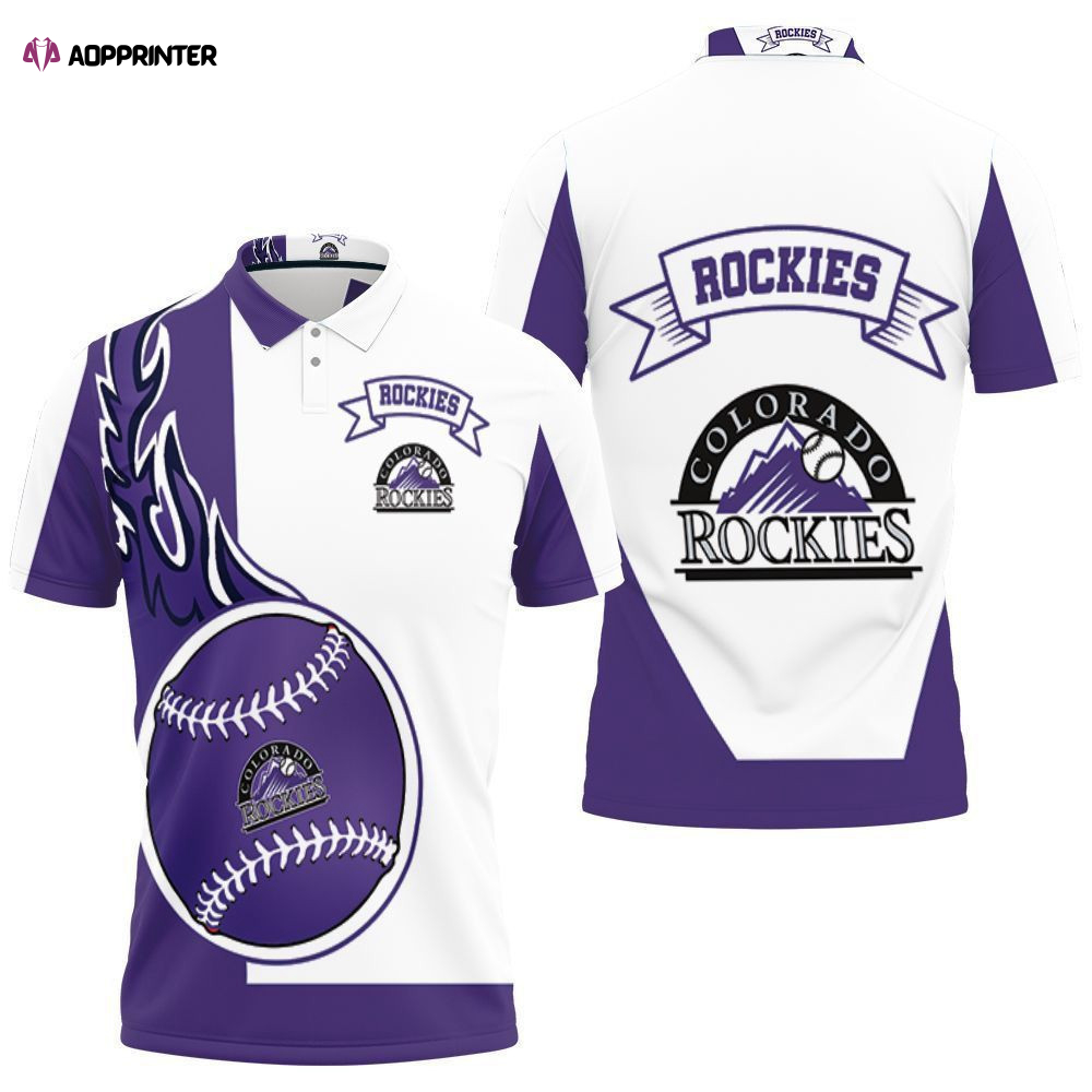 Colorado Rockies 3d Polo Shirt Gift for Fans Jersey