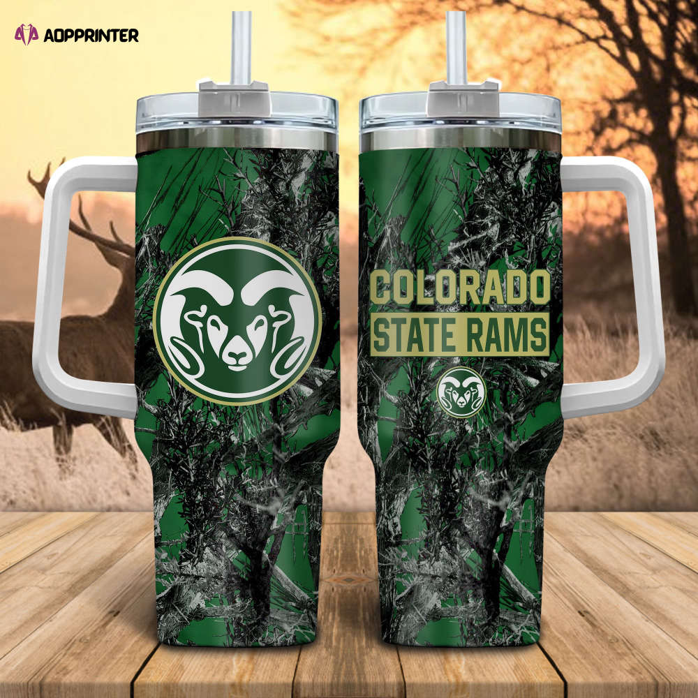 Colorado State Rams NCAA Hunting Personalized Stanley Tumbler 40oz Gift for Fans