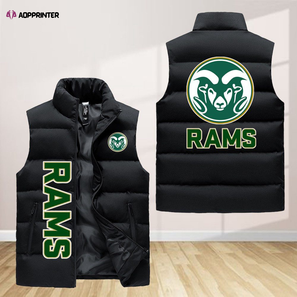 Colorado State Rams Sleeveless Puffer Jacket Custom For Fans Gifts