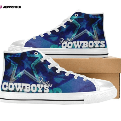 Dallas Cowboys NFL Football Custom Canvas High Top Shoes