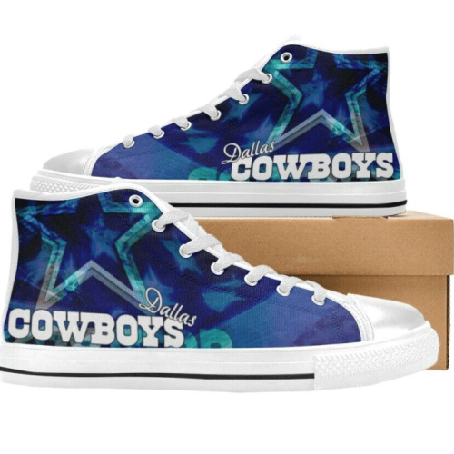 Dallas Cowboys NFL Football Custom Canvas High Top Shoes