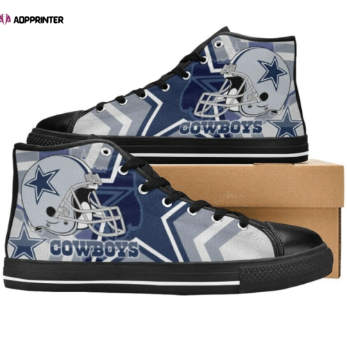 Dallas Cowboys NFL Football Custom Canvas High Top Shoes