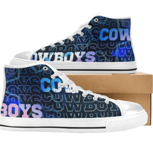 Dallas Cowboys NFL Football Custom Canvas High Top Shoes