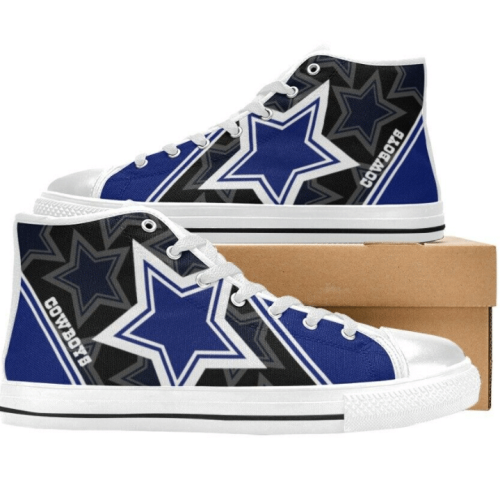 Dallas Cowboys NFL Football Custom Canvas High Top Shoes