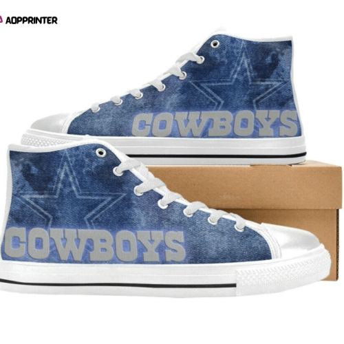 Dallas Cowboys NFL Football Custom Canvas High Top Shoes