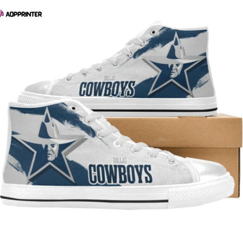 Dallas Cowboys NFL Football Custom Canvas High Top Shoes