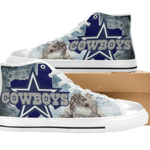 Dallas Cowboys NFL Football Custom Canvas High Top Shoes