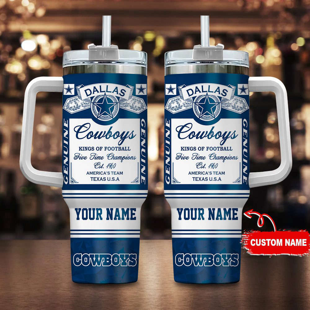 Dallas Cowboys NFL Kings of Football Personalized Stanley Tumbler 40Oz Gift for Fans