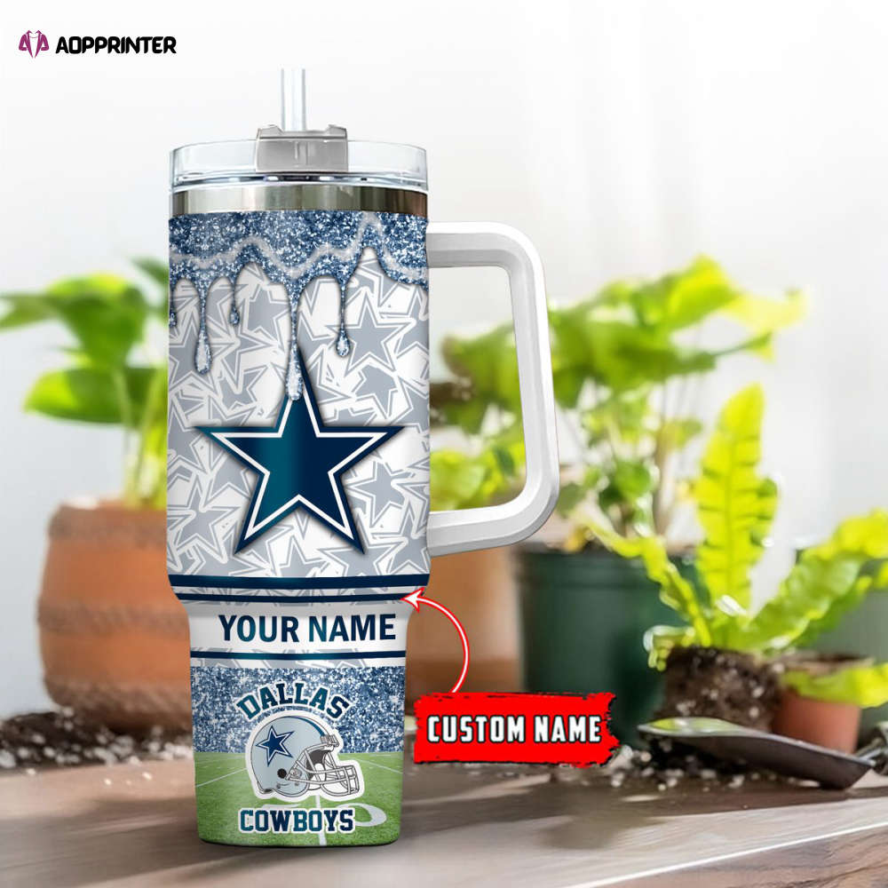 Dallas Cowboys NFL Personalized Stanley Tumbler 40oz Gift for Fans