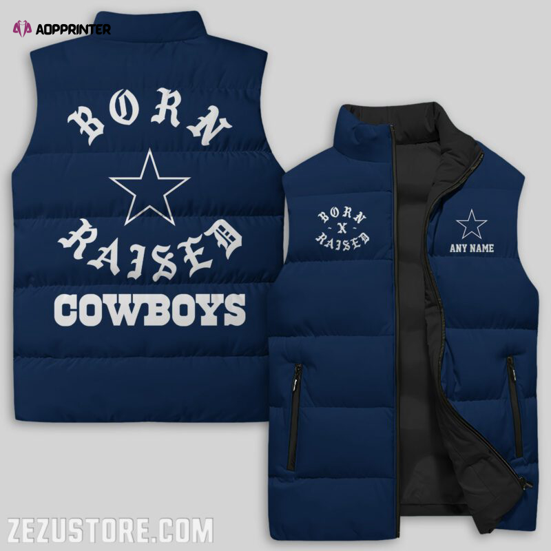 Dallas Cowboys NFL Sleeveless Puffer Jacket Custom For Fans Gifts