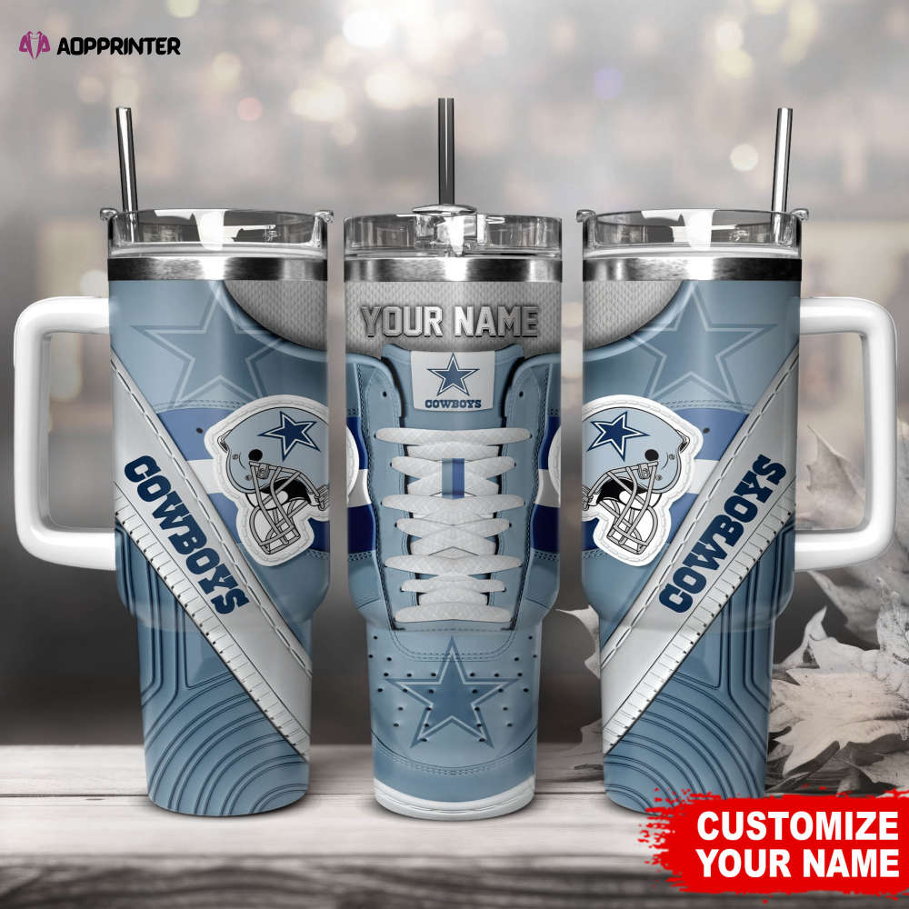 Dallas Cowboys Sneaker NFL Personalized Stanley Tumbler 40Oz Gift for Fans