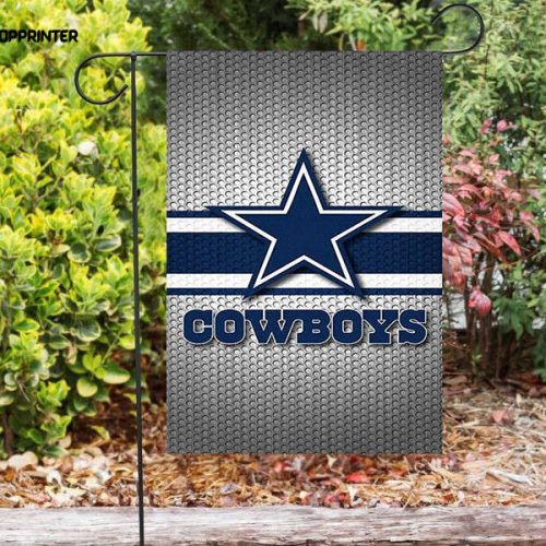 Dallas Cowboys Star Gray Double Sided Printing   Garden Flag Home Decor Gifts