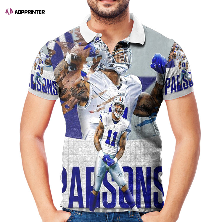 Dallas Cowsboys Micah Parsons3 3D All Over Print Polo Shirt