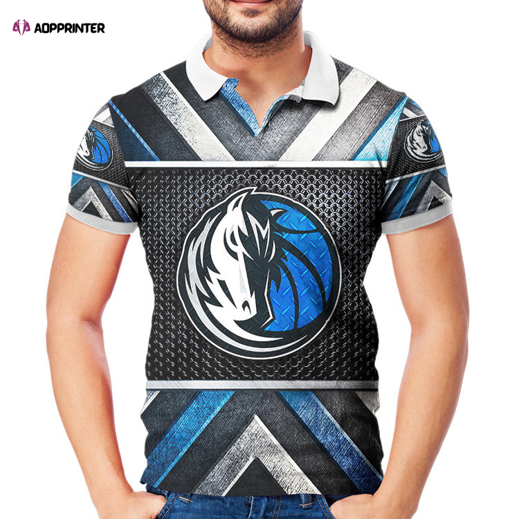 Dallas Mavericks Logo Art 23 3D Gift for Fans Polo Shirt