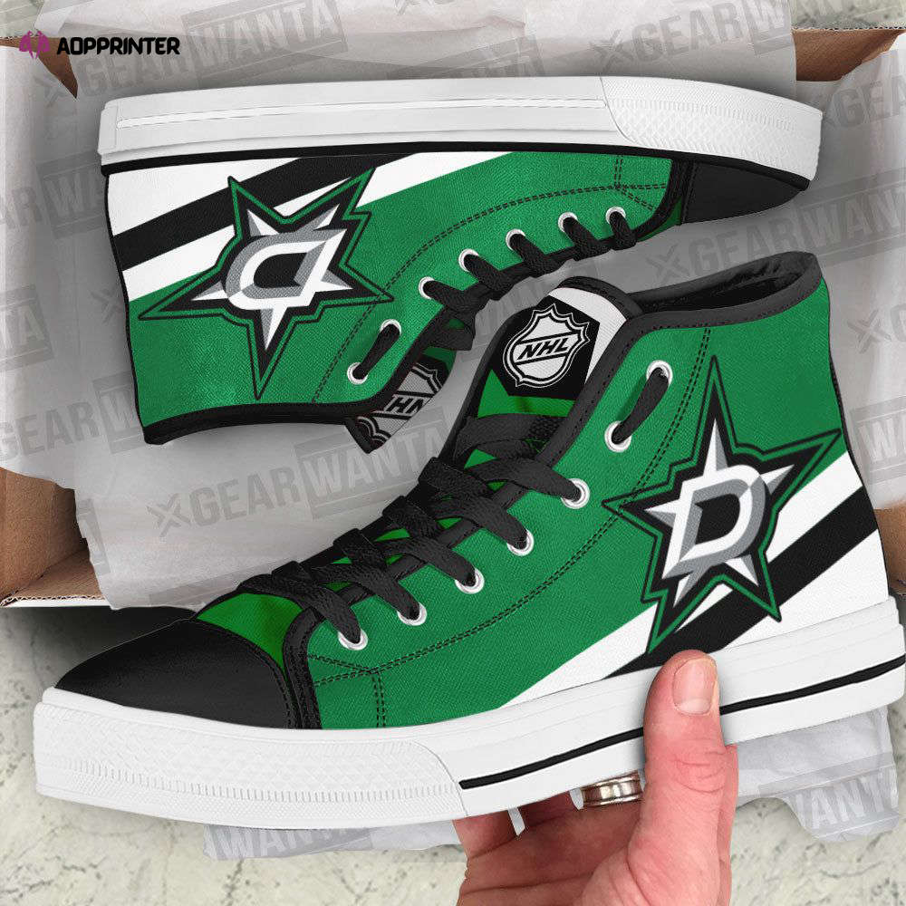 Dallas Stars High Top Canvas Shoes Custom For Fans