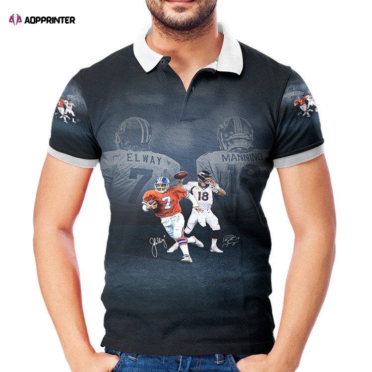 Denver Broncos All Players2 3D Gift for Fans Polo Shirt