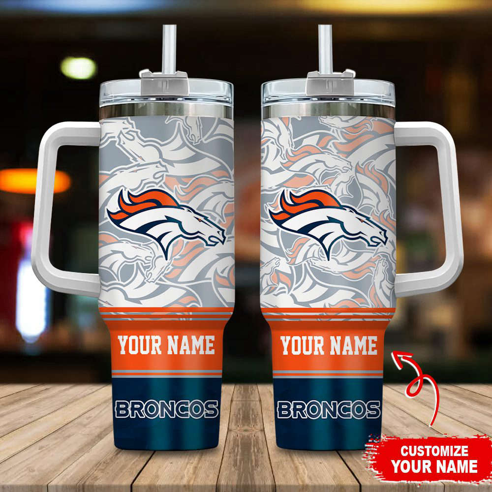 Denver Broncos NFL Stanley Tumbler 40oz Gift for Fans