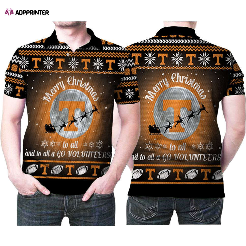 Design Tennessee Volunteers Merry Christmas To All And To All A Go Volunteers Christmas Holiday Polo Shirt