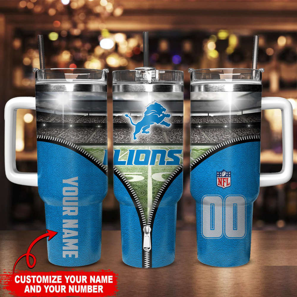 Detroit Lions NFL 40oz Stanley Tumbler Gift for Fans