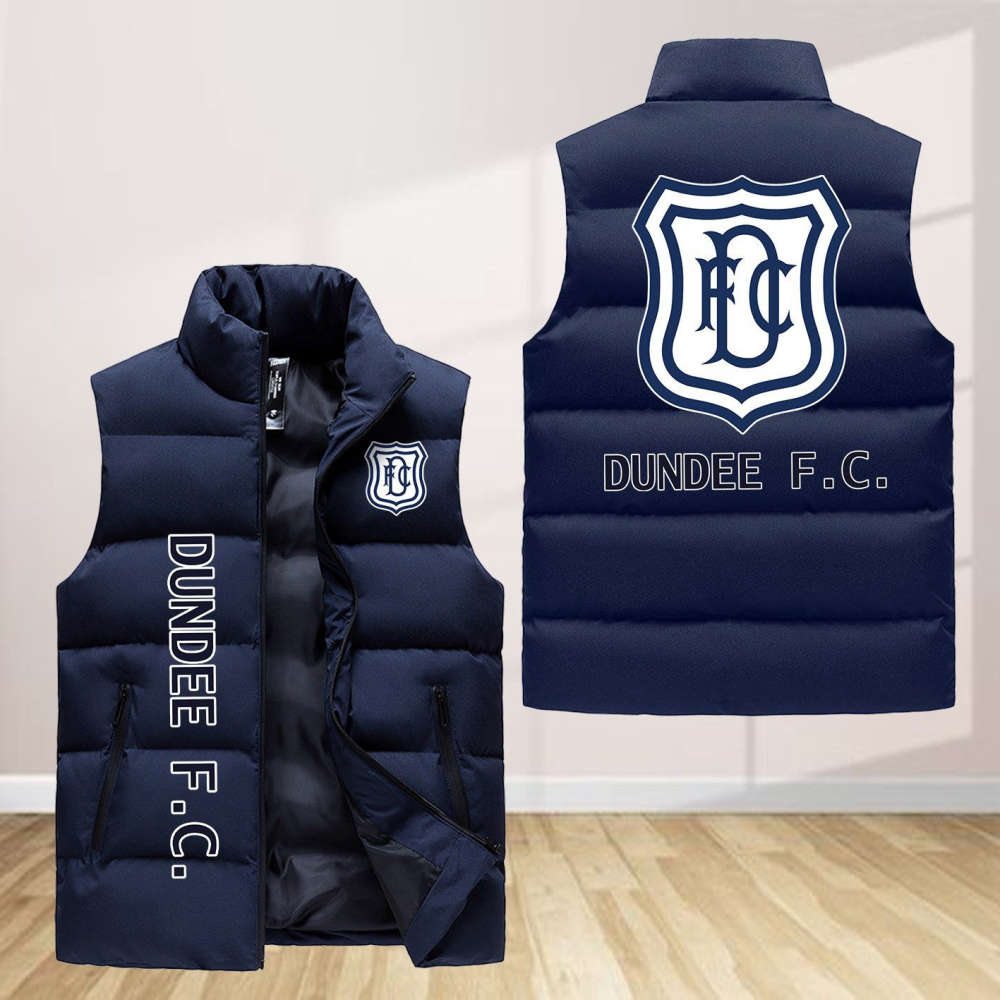 Dundee F.C Sleeveless Puffer Jacket Custom For Fans Gifts