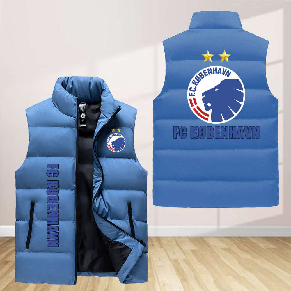 F.C. Kobenhavn Sleeveless Puffer Jacket Custom For Fans Gifts