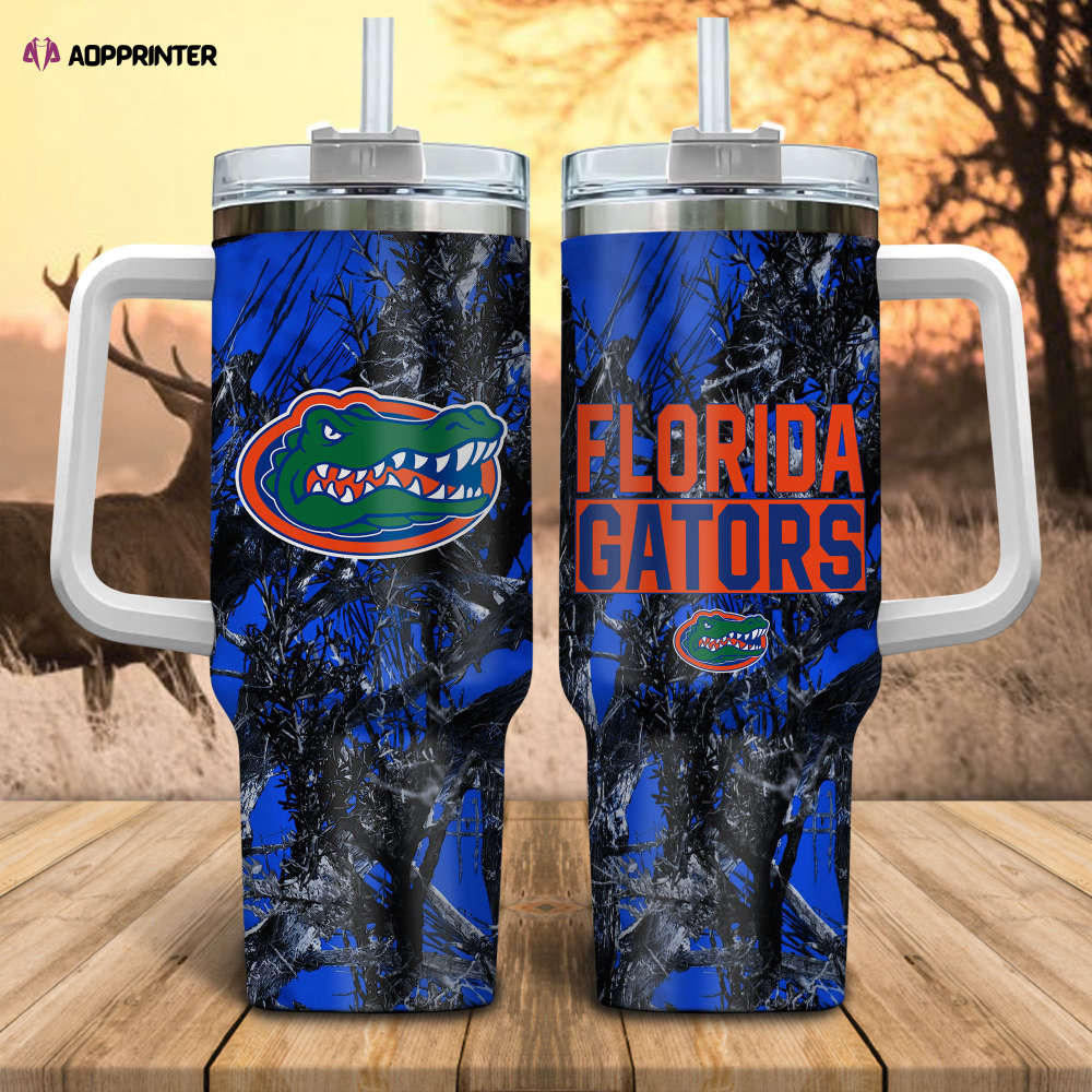 Florida Gators NCAA Hunting Personalized Stanley Tumbler 40oz Gift for Fans
