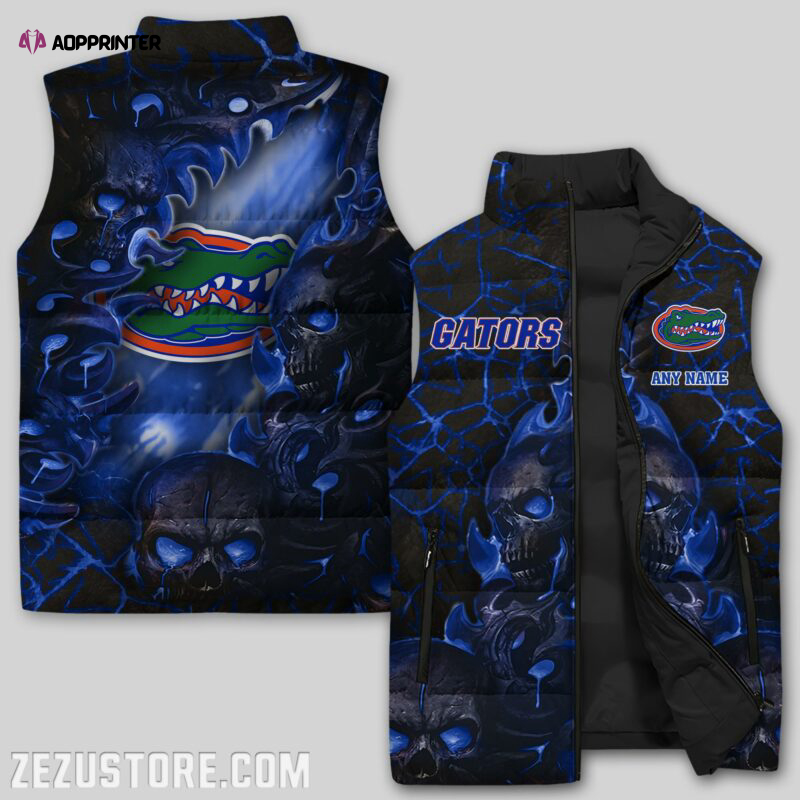 Florida Gators Sleeveless Puffer Jacket Custom For Fans Gifts