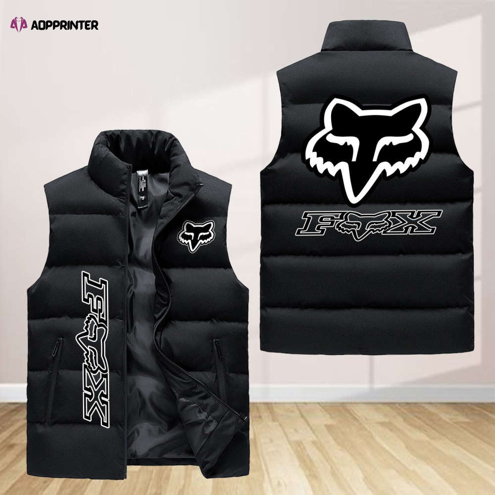 Fox Racing Sleeveless Puffer Jacket Custom For Fans Gifts