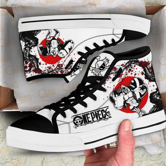 Franky High Top Shoes Japan Style For Fans One Piece Anime