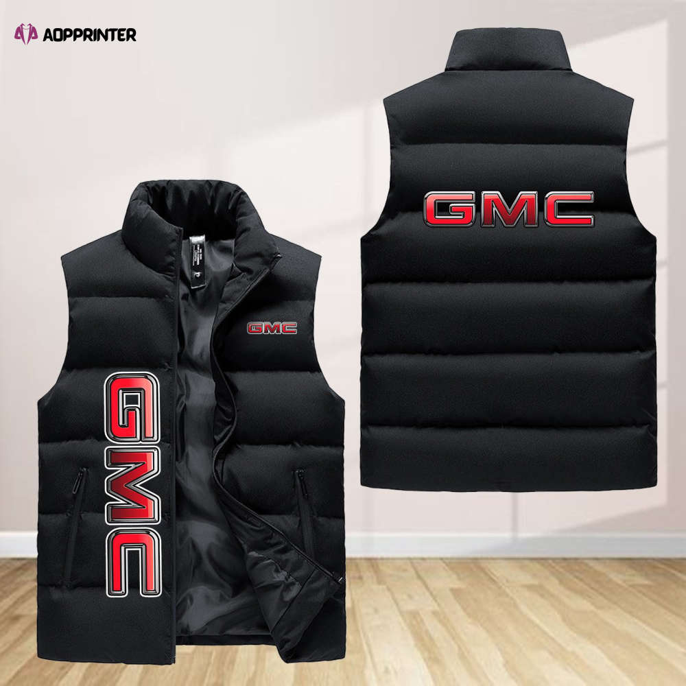 Gmc Sleeveless Puffer Jacket Custom For Fans Gifts