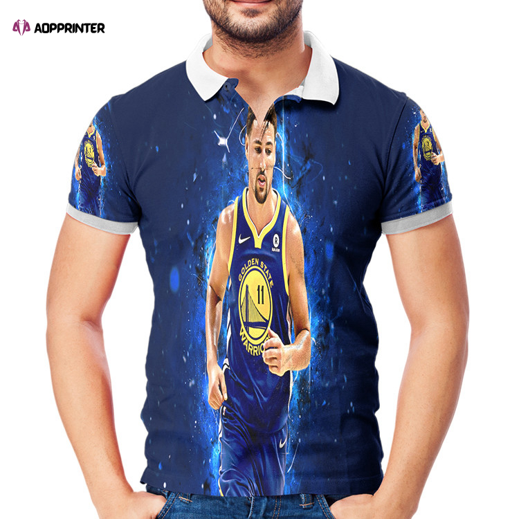 Golden State Warriors Klay Thompson 11 and Stephen Curry 30 v2 3D All Over Print Polo Shirt