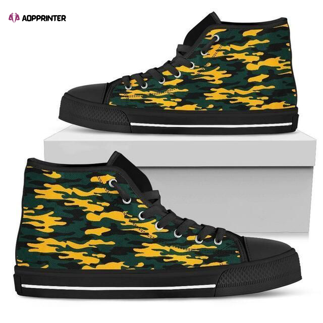 Green Bay Packers NFL Custom Canvas High Top Shoes