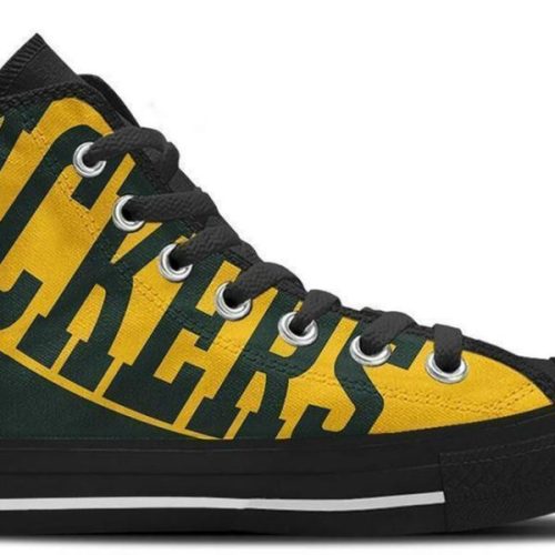 Green Bay Packers NFL Custom Canvas High Top Shoes