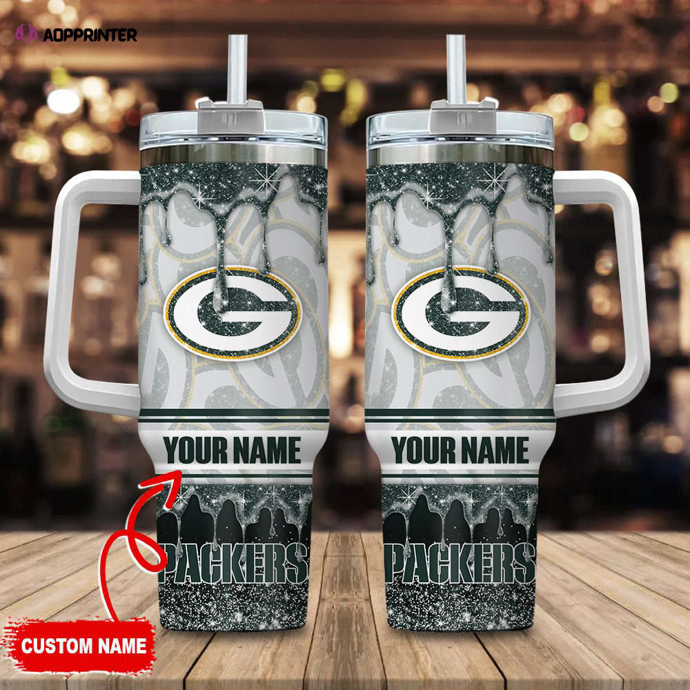 Arizona Cardinals NFL Glitter Custom Name 40oz Stanley Tumbler Gift for Fans