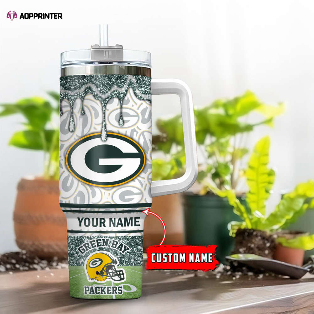 Green Bay Packers NFL Personalized Stanley Tumbler 40oz Gift for Fans