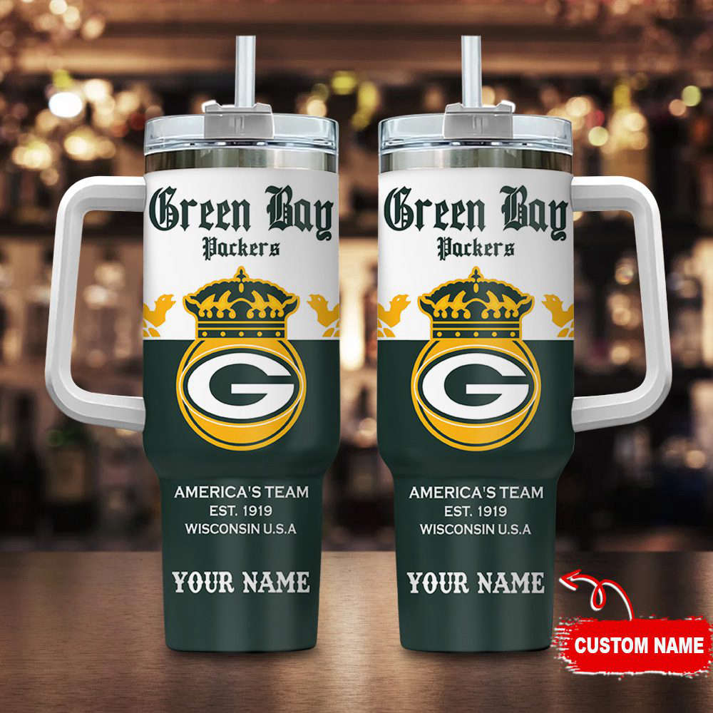 Green Bay Packers Personalized NFL Corona Extra 40oz Stanley Tumbler Gift for Fans