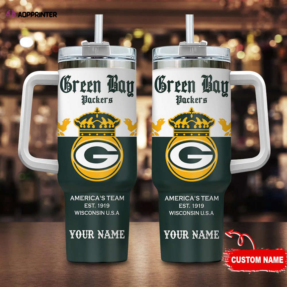 Green Bay Packers Personalized NFL Corona Extra 40oz Stanley Tumbler Gift for Fans