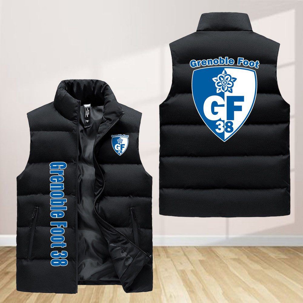 Grenoble Foot 38 Sleeveless Puffer Jacket Custom For Fans Gifts