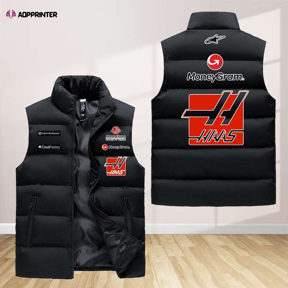 Haas Gifts Team Sleeveless Puffer Jacket Custom For Fans Gifts