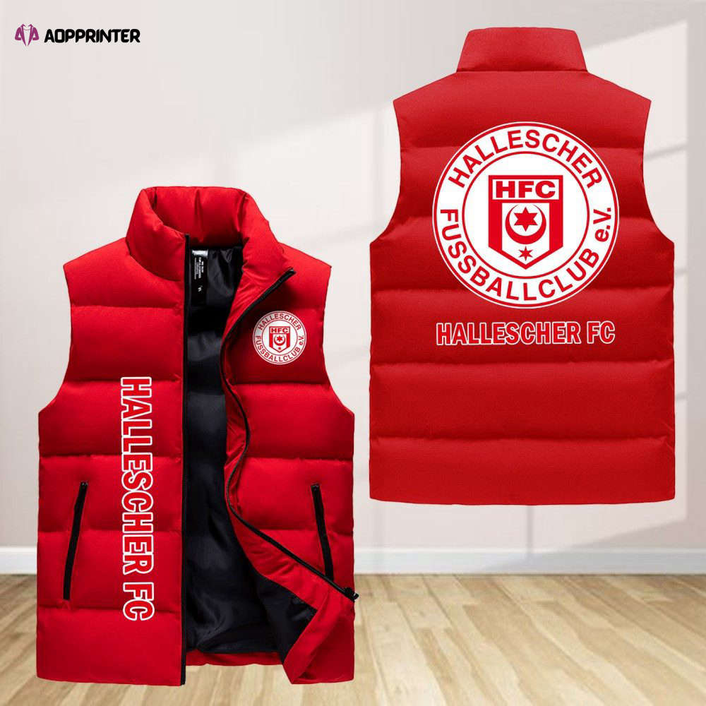 Hallescher Fc Sleeveless Puffer Jacket Custom For Fans Gifts