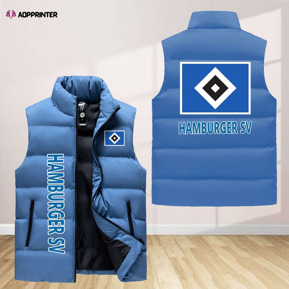 Hamburger Sv Sleeveless Puffer Jacket Custom For Fans Gifts