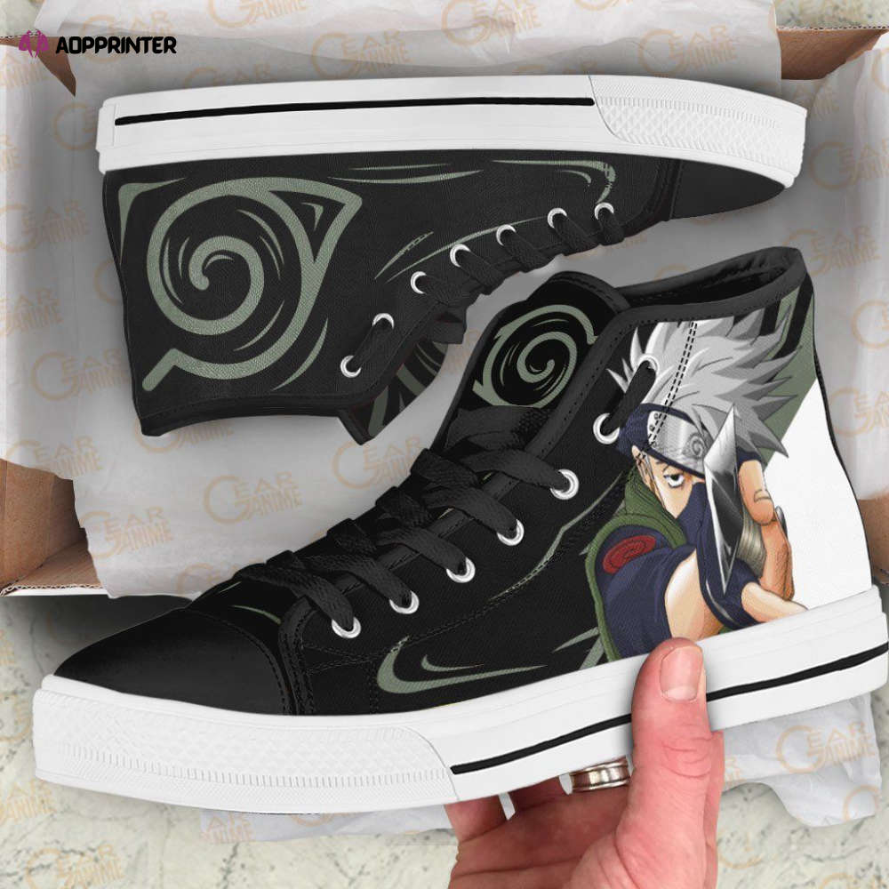 Hatake Kakashi High Top Shoes Custom Naruto Anime For Fans