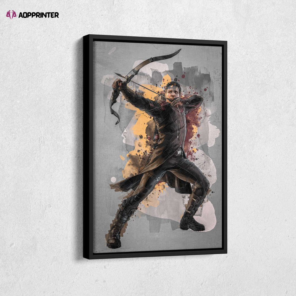 Hawkeye Poster Marvel Comics Framed Wall Art Home Decor Canvas Print Artwork
