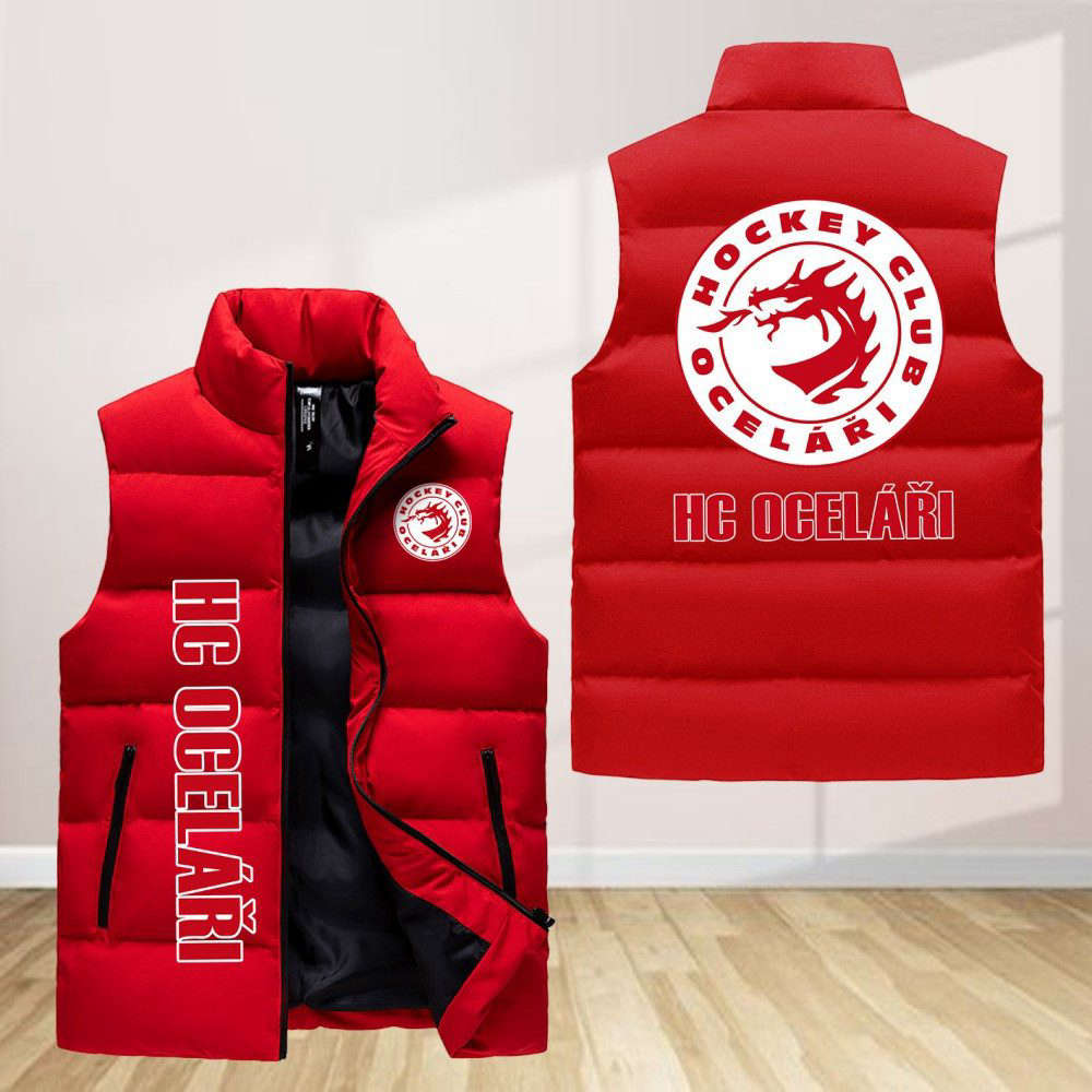 Hc Ocelari Trinec Sleeveless Puffer Jacket Custom For Fans Gifts