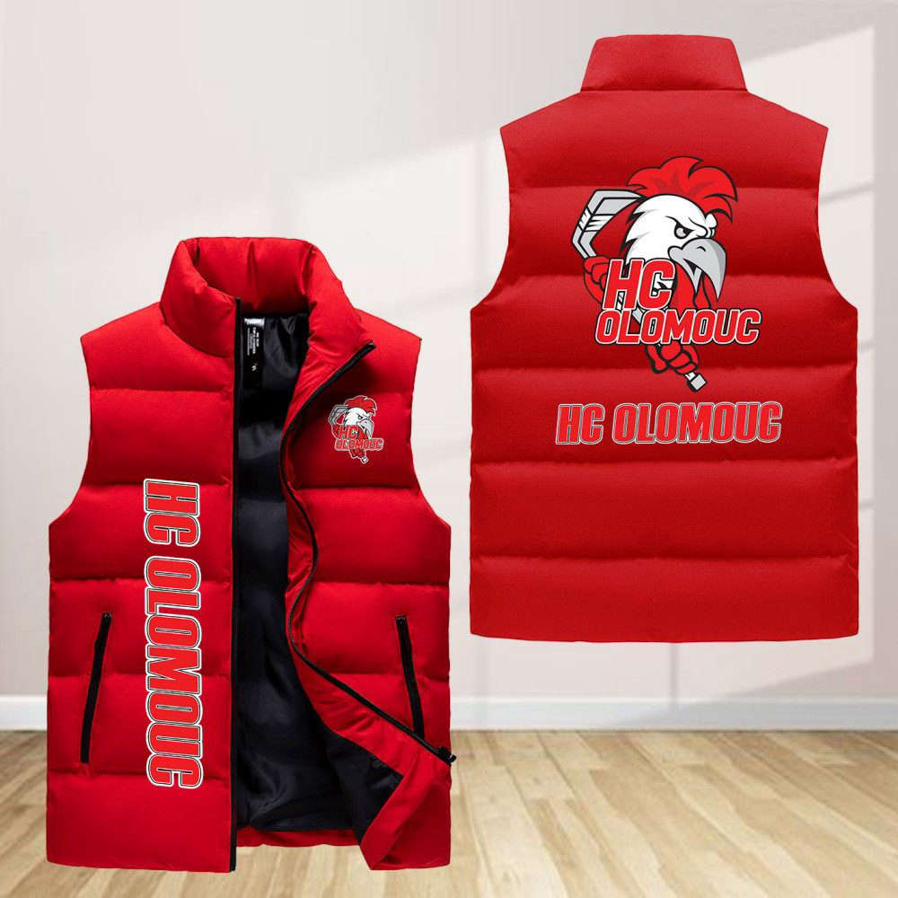 Hc Olomouc Sleeveless Puffer Jacket Custom For Fans Gifts