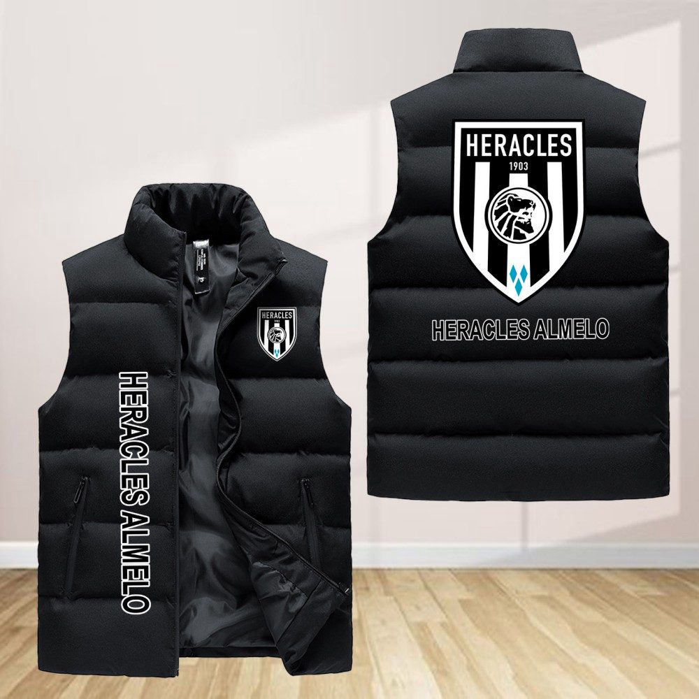 Heracles Almelo Sleeveless Puffer Jacket Custom For Fans Gifts