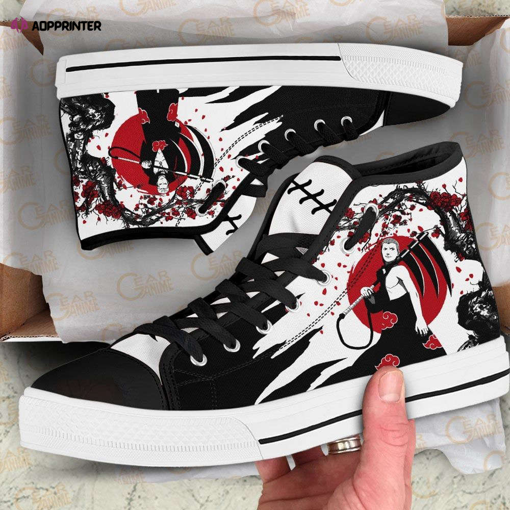 Sakura Haruno Flame Style High Top Shoes Custom Naruto Anime For Fans